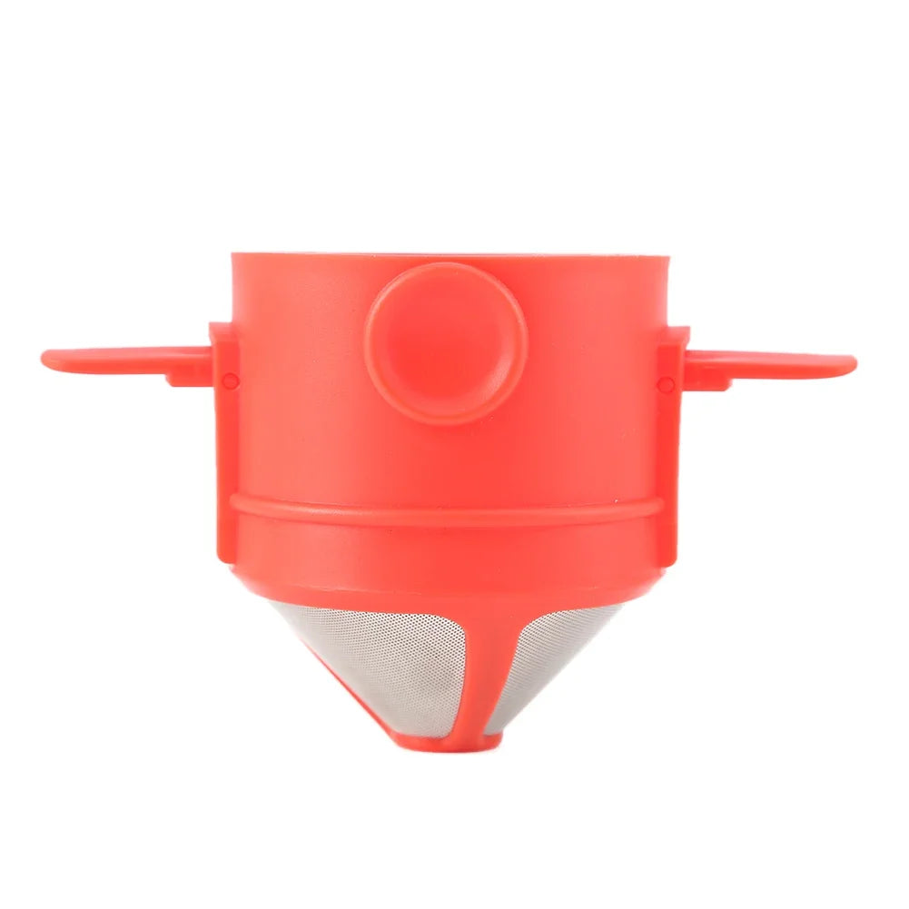 Foldable Portable Coffee Filter Coffee Maker Stainless Steel Drip Coffee Tea Holder Reusable Paperless Pour over Coffee Dripper