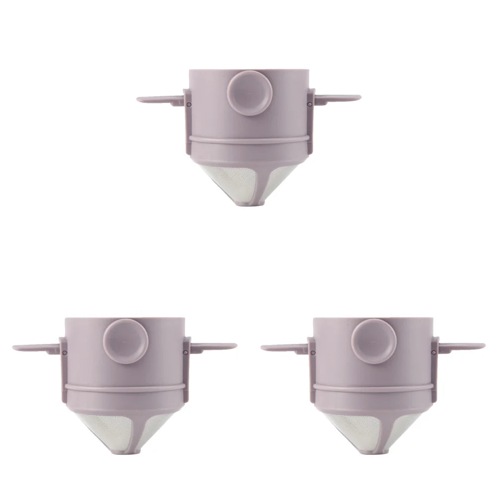 Foldable Portable Coffee Filter Coffee Maker Stainless Steel Drip Coffee Tea Holder Reusable Paperless Pour over Coffee Dripper