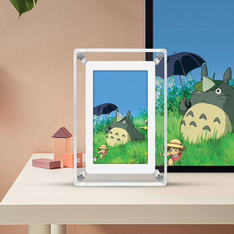 5 Inch Acrylic Digital Picture Frame,Video Picture Photo Frame with 4GB Memory and Internal Battery Decorative for Gift
