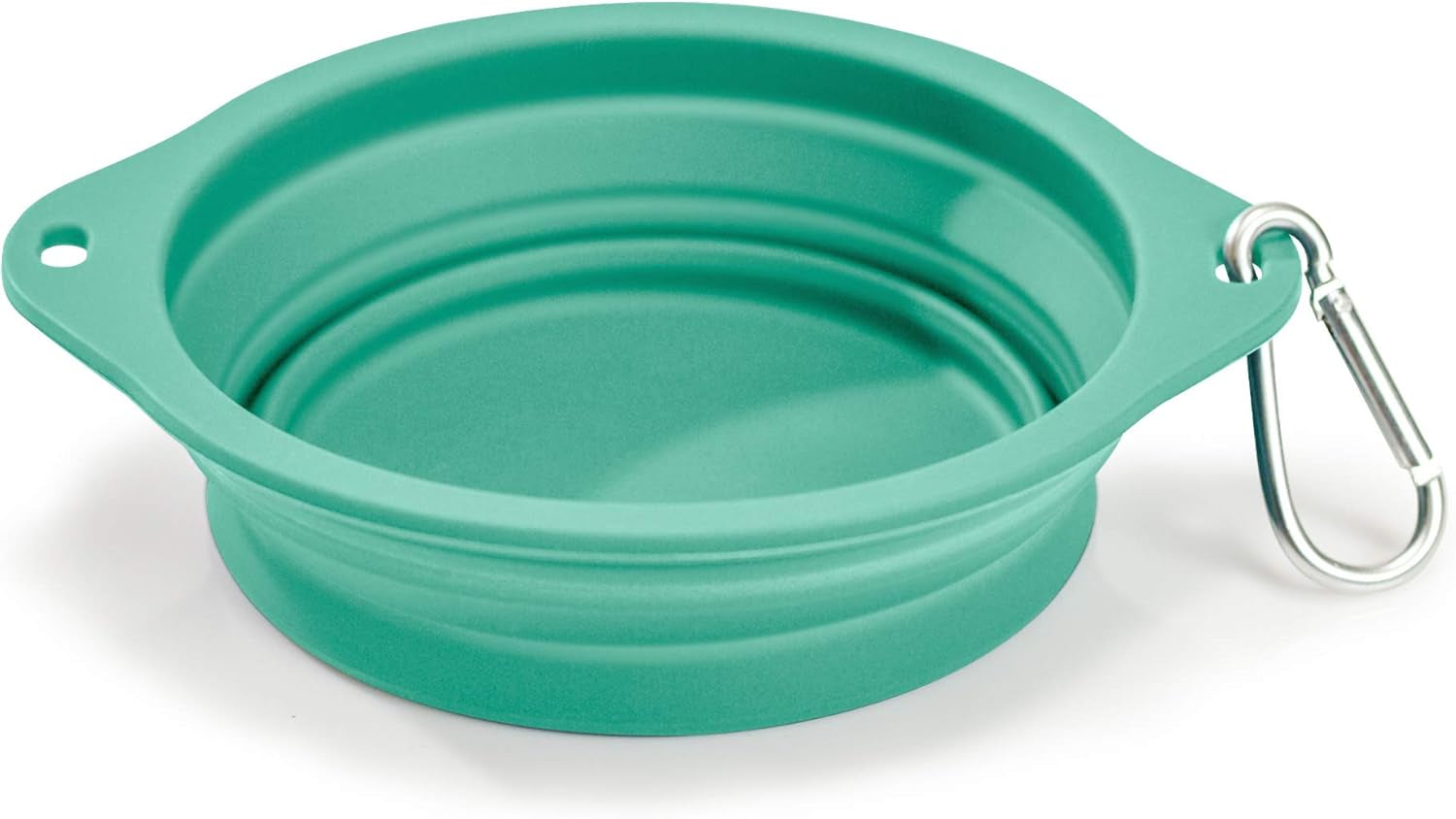 Barkbowl (800Ml) - Collapsible Dog Bowl (Tiffany Blue) Premium Quality, Platinum-Cured Food Grade Silicone, No Plastic Rim, Food Safe, Large Travel Bowl