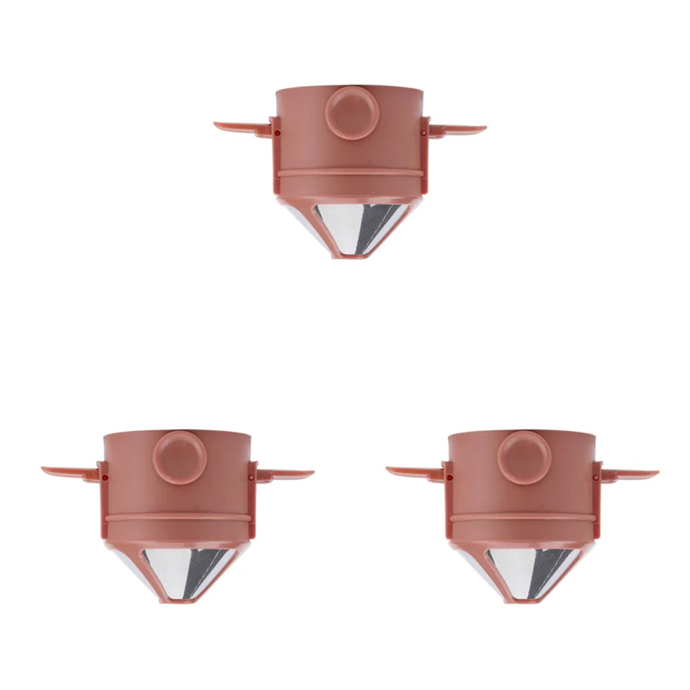 Foldable Portable Coffee Filter Coffee Maker Stainless Steel Drip Coffee Tea Holder Reusable Paperless Pour over Coffee Dripper