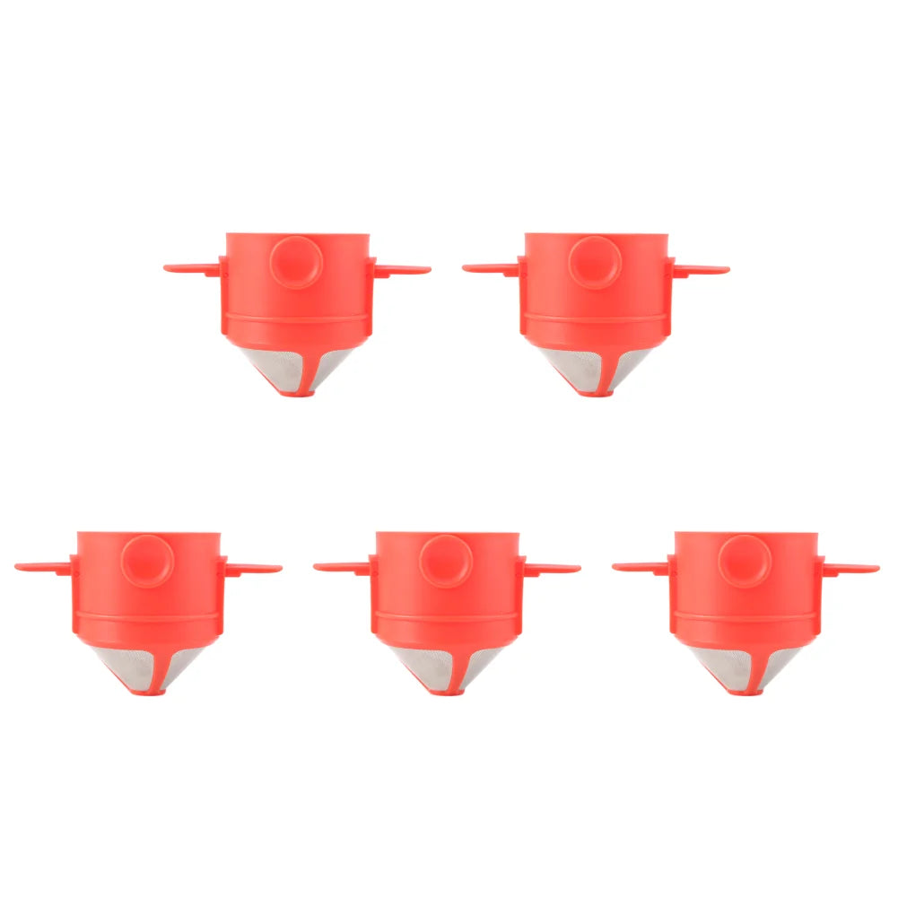 Foldable Portable Coffee Filter Coffee Maker Stainless Steel Drip Coffee Tea Holder Reusable Paperless Pour over Coffee Dripper