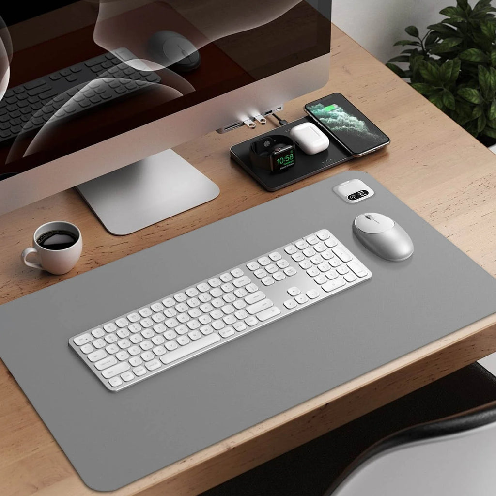 Heated Desk Mat Warmer for Office & Home, Electric Warming Pad for Keyboard and Mouse, Portable Desktop Heating Mat with Fast Heating Technology, Safe Energy Efficient Mat for Study Writing Work