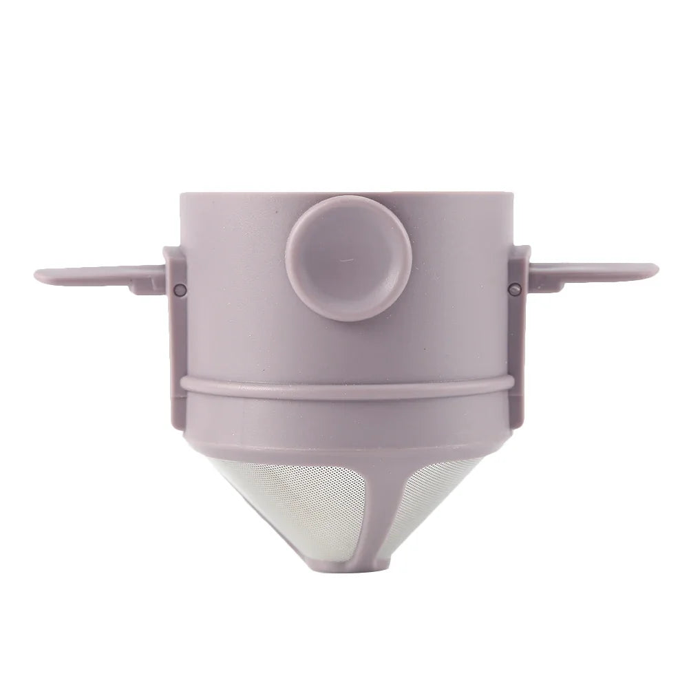 Foldable Portable Coffee Filter Coffee Maker Stainless Steel Drip Coffee Tea Holder Reusable Paperless Pour over Coffee Dripper