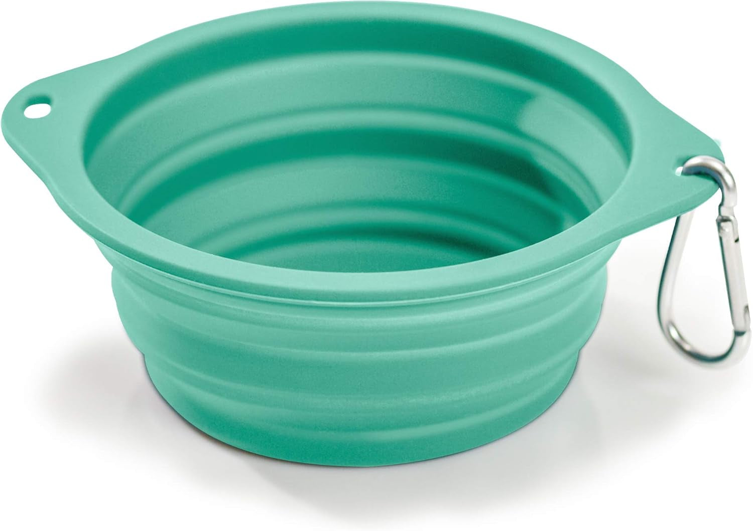 Barkbowl (800Ml) - Collapsible Dog Bowl (Tiffany Blue) Premium Quality, Platinum-Cured Food Grade Silicone, No Plastic Rim, Food Safe, Large Travel Bowl