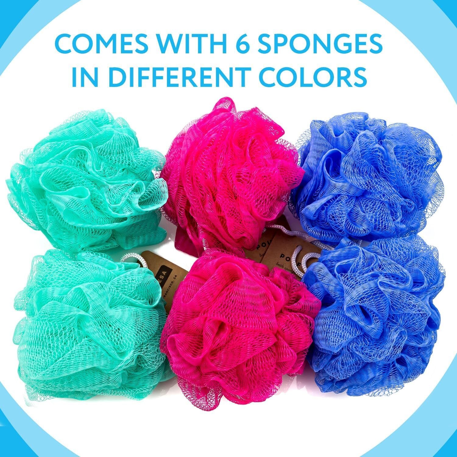 6-Pack Eco-Friendly Loofah/Loofa/M