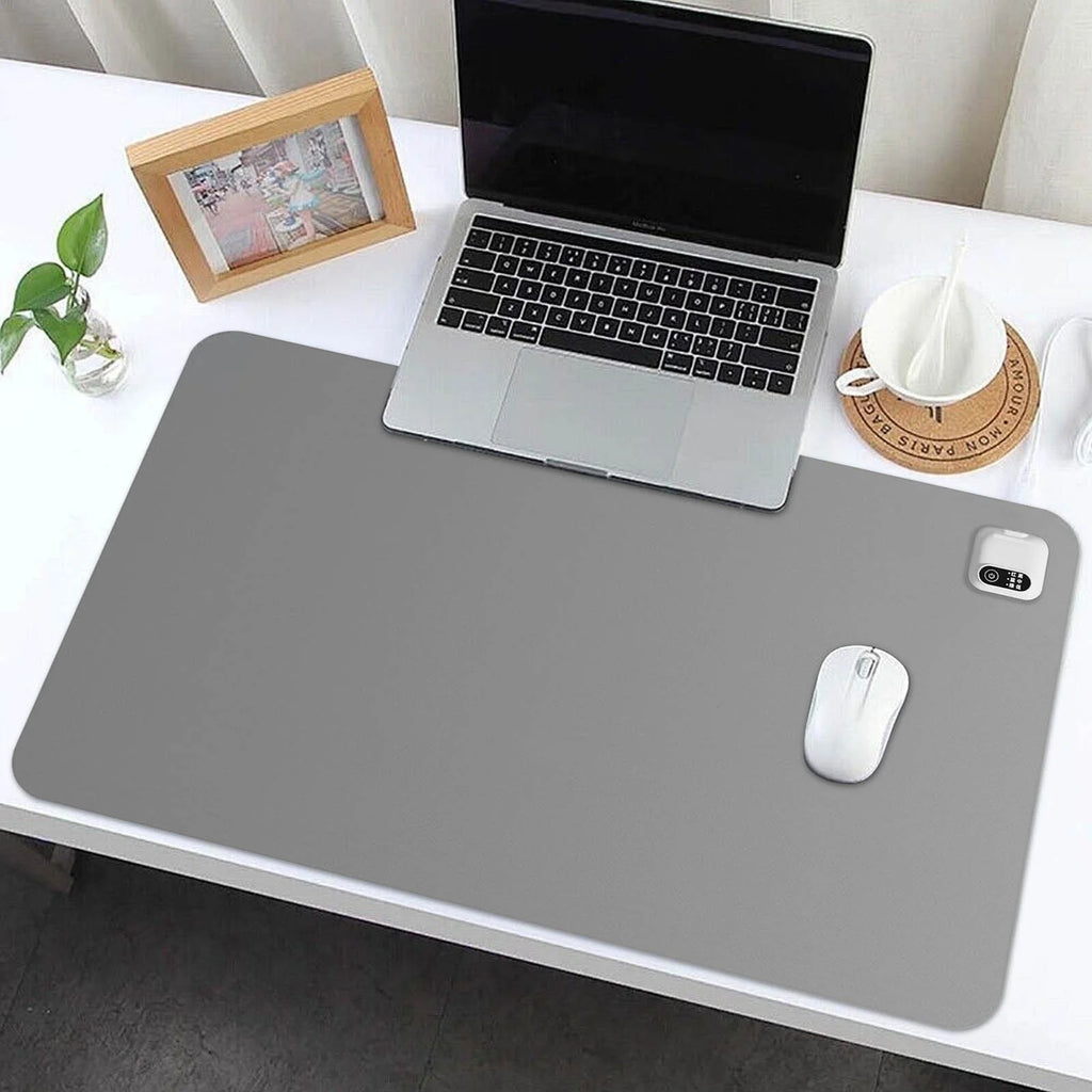 Heated Desk Mat Warmer for Office & Home, Electric Warming Pad for Keyboard and Mouse, Portable Desktop Heating Mat with Fast Heating Technology, Safe Energy Efficient Mat for Study Writing Work